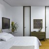 simple style bed, white bed