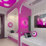 red purple room idea for youth