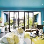 light blue setting furniture