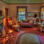 old fashionable guest room
