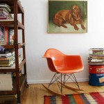 study chair and book shelve
