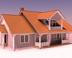 Colored 3d home design plans