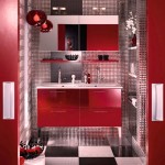 red ideas for colorful bathroom