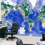 world map on back