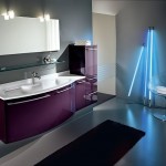 beautiful color contrast of washroom