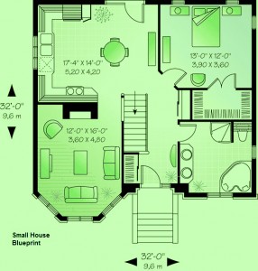 small house blueprint idea