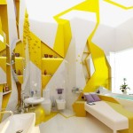 yellow color bathroom