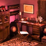 simple design of study room